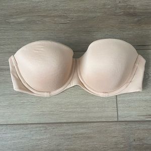 Calvin Klein strapless bra nude